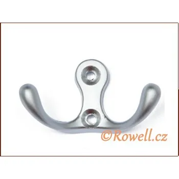 Věšák 99906 - H2C Dvojháček - satén chrom (99906 - H2C Dvojháček - satén chrom)