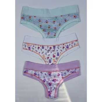 Kalhotky Dámské bavlněné brazilky LOVELYGIRL 6527 mix L