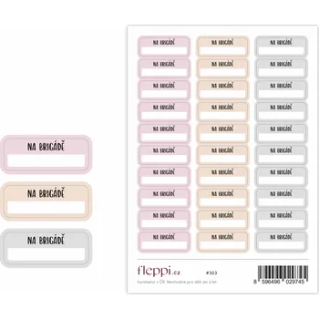samolepka Fleppi Samolepky Na brigádě