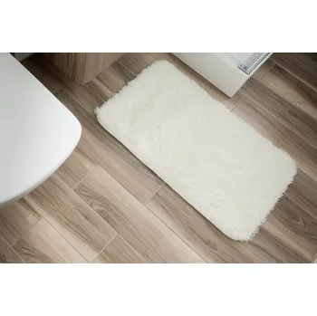 Koberec Plyšová předložka/kobereček BEST - BÍLÝ IVORY Rozměr koberce: 60x100 cm