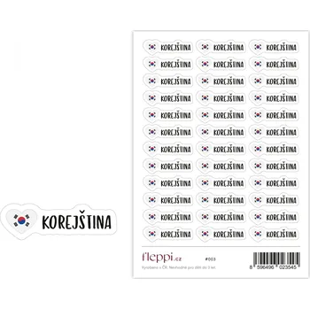 samolepka Fleppi Samolepky Korejština