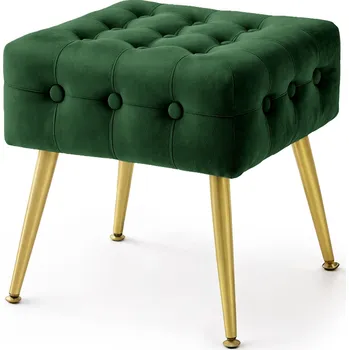 Taburet Taburet Quadra lahvově zelený