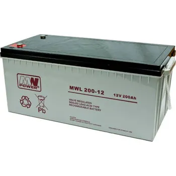 Záložní baterie Akumulátor AGM 12V 200Ah MWL 200-12 VRLA pro napájení UPS a zařízení