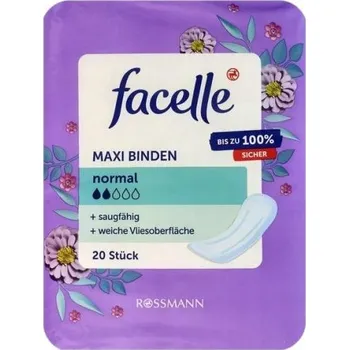 Menstruační vložka FACELLE Hygienické vložky maxi normal 20 ks