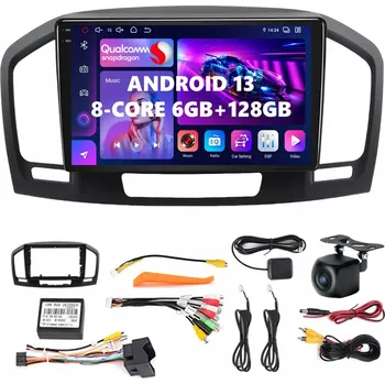 Mobilní telefon ANDROID 13 RÁDIO PRO OPEL INSIGNIA 2008-2013 CARPLAY AUTO LTE SIM BT 6GB/128GB