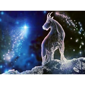 Diamantové malování Diamantové malování - Kozoroh - třpytivé kamínky