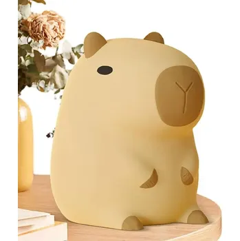 Lampička NOČNÍ LAMPA LED PRO DĚTI KAPYBARA SILIKONOVÁ MĚKKÁ NA DOTYK USB DÁREK