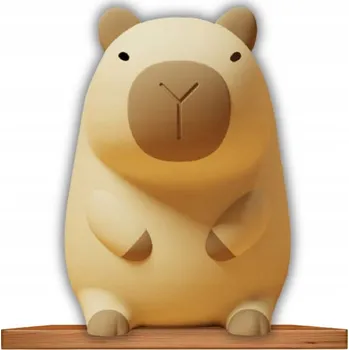 Lampička SILIKONOVÁ NOČNÍ LAMPA S BATERIEMI, DÁREK PRO DĚTI – VE SVĚTLE KAPYBARA