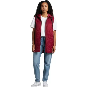 Dámská vesta Batiny Dámská zateplená prošívaná vesta s odepínací kapucí BATY Barva: Červená, Velikost: L