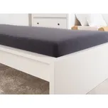 B.E.S. - Petrovice, s.r.o. Prostěradlo Jersey bavlna IDEAL - Antracitová Rozměr: 160 x 200