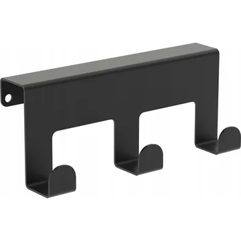 Věšák Háček bez vrtání Domer černý