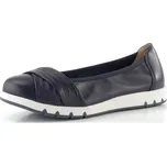 Caprice širší kožené baleríny ocean nappa 9-22118-44 - 41 | P703448