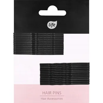 Sponka do vlasů Life černá 24 kusů