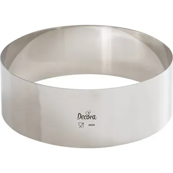 Přisada na vaření a pečení Dortový ráfek nerezový kulatý 20x6cm - Decora | Cukrářské potřeby