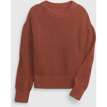 Dívčí oblečení GAP Dívčí Dětský pletený svetr GAP Hnědá 128/134 (2914038)