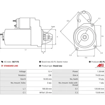 Startér Startér AS-PL S6717S