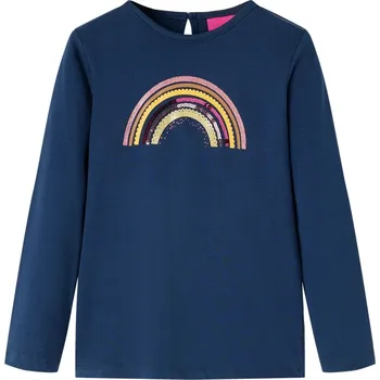 Chlapecké tričko Dětské tričko s dlouhým rukávem námořnicky modré 128 - 8721012038585