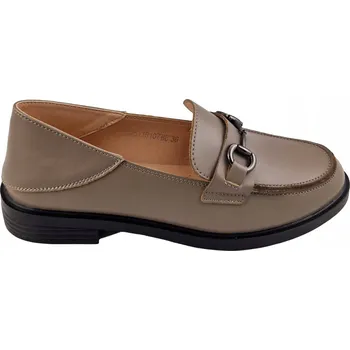 Dámské polobotky VINCEZA Polobotky Mokasíny Béžové Kožené 18107 vel. 39