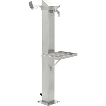 Zahradní sloupek na vodu nerezová ocel čtvercový 95 cm - 8718475721086