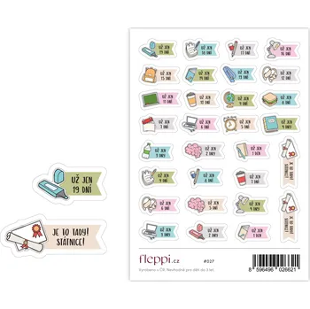 samolepka Fleppi Samolepky Odpočet do státnic
