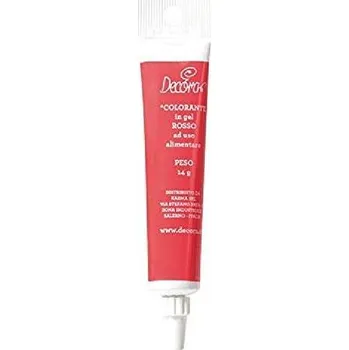 Gelová barva 14g červená - Decora