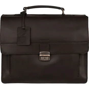 Pánská aktovka BURKELY Kožená pracovní taška na notebook 15,6" Scott 9006378.22.10 černá