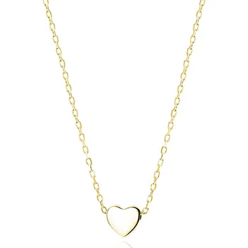 Řetízek Olivie Stříbrný choker SRDÍČKO GOLD 7036 Ag 925; ≤1,9 g.