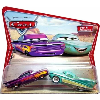autíčko Ramone + Flo - Sběratelský SET - 1. Série - Cars (Auta)
