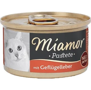 Krmivo pro kočku MIAMOR Meat pâté with poultry and liver - pamlsek pro kočky - 85g