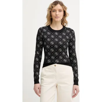 Pánská móda Svetr z vlněné směsi Guess 4G W6RR66.Z3JD2 černá 99X, vel. L