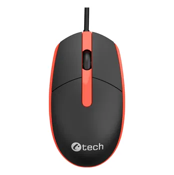 Myš Myš C-TECH WM-10, černočervená, USB