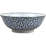 Velká mísa Herringbone Indigo Ikat 20 cm 1 l MIJ