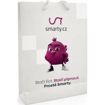 Nákupní taška Smarty CZ papírová taška malá 32x24x8