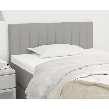 Čelo postele světle šedé 90x5x78/88 cm textil - 8720287150589