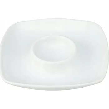 Talíř Stojánek na vajíčko, porcelánový talířek na vejce Altom Design, krémový, 13 cm