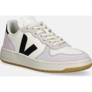 Pánská móda Tenisky Veja V-10 PRIME LEATHER, 40, fialová, 04X