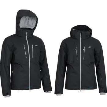4F Pánská lyžařská bunda černá TTJAM284
