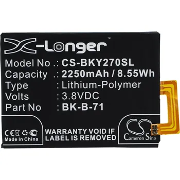 Baterie pro mobilní telefon Baterie Cameron Sino CS-BKY270SL, Li-Polymer, 2250