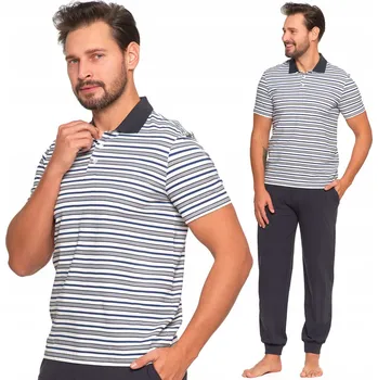 Pánské pyžamo Moraj pánské pyžamo dvoudílné krátký rukáv velikost M