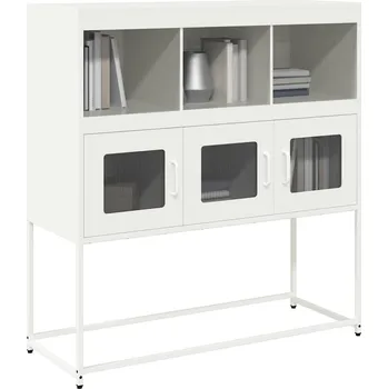 Příborník do zásuvky Příborník bílý 100,5 x 39 x 107 cm ocel válcovaná za studena - 8721158372550