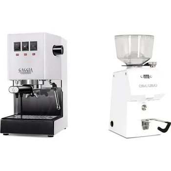 Kávovar Gaggia Classic E24, white + Ascaso H64, white