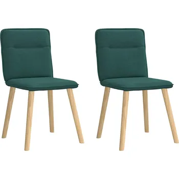 Jídelní židle Jídelní židle 4 ks tmavě zelené textil - 8721158633811