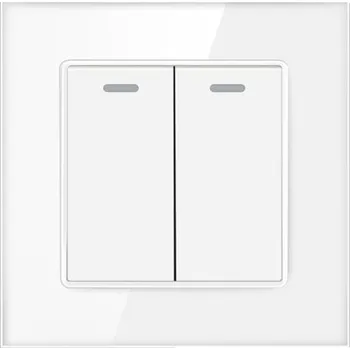 vypínač Dvojitý klasický vypínač skleněný