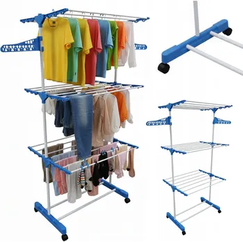 Sušák na prádlo vertikální velký skládací na balkon 3P