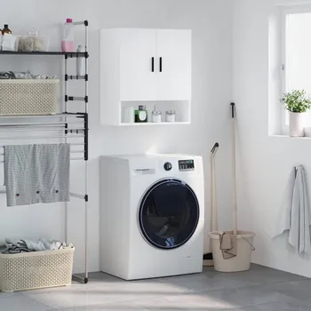 Příborník do zásuvky Nástěnná skříňka bílá 60 x 31 x 70 cm kompozitní dřevo - 8720845947651