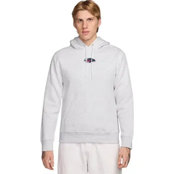 Pánská mikina Pánská mikina s kapucí NIKE-U NSW HDY CLUB PO BB OC 2 BIRCH HEATHER Bílá M