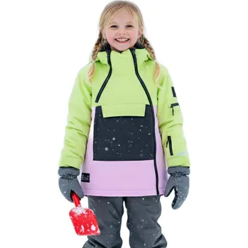 Dětská lyžařská bunda COLOR KIDS-Jr. Ski Jacket-9303-Shadow Lime Zelená 176