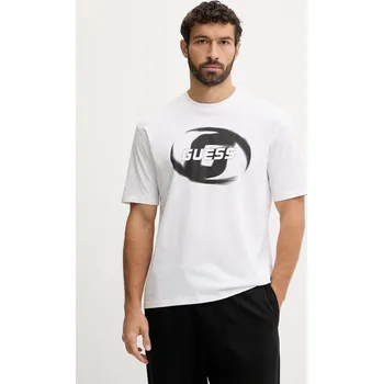 Pánská móda Bavlněné tričko Guess LOKNI Z6RI09.I3Z14 bílá 00X, vel. XL