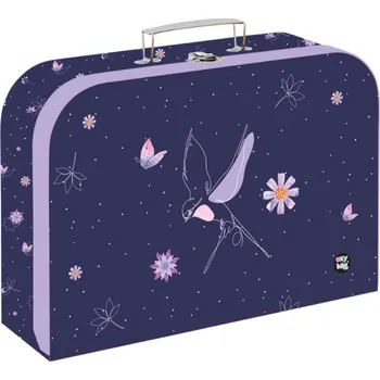 Oxybag Kufřík lamino 34 cm Flowers fialový