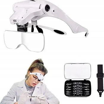 Příslušenství pro čtečku elektronické knihy Zvětšovací brýle Toys4Boys s LED, nabíjení USB, zvětšení 180 %